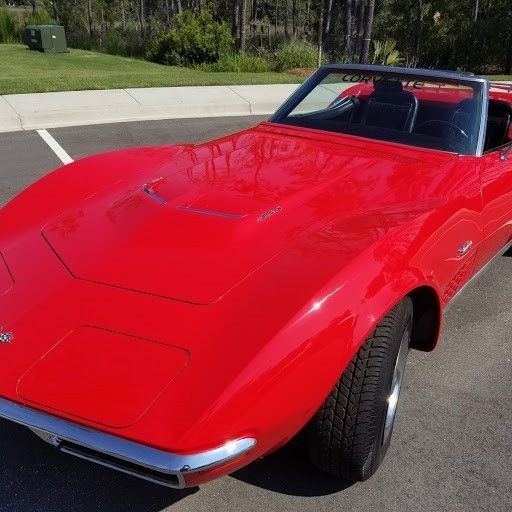 1972 red Chevrolet Corvette Convertible