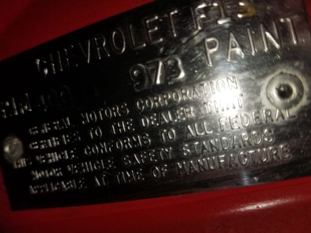 1972 red Chevrolet Corvette Convertible