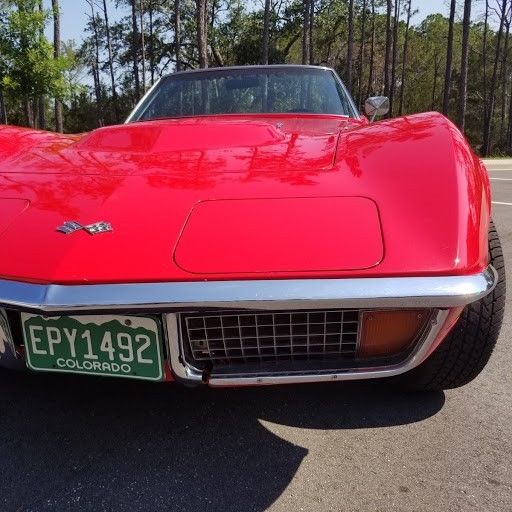 1972 red Chevrolet Corvette Convertible