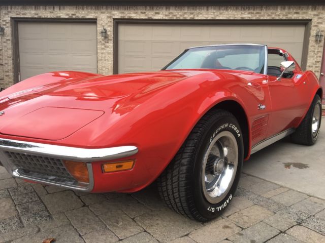 1972 Red Chevrolet Corvette Coupe