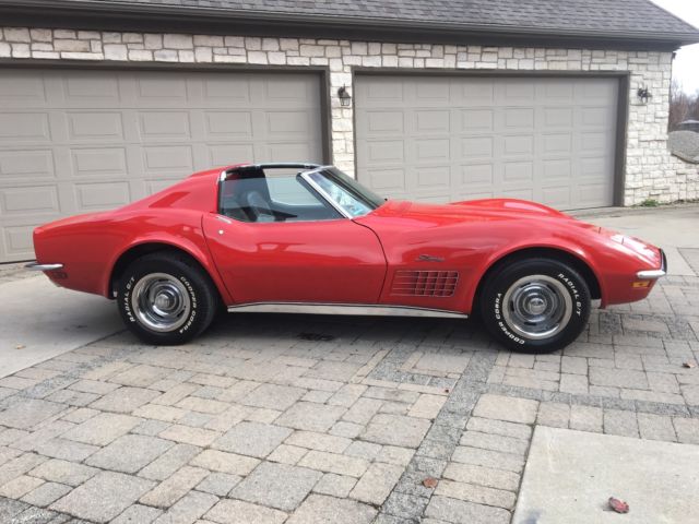 1972 Red Chevrolet Corvette Coupe