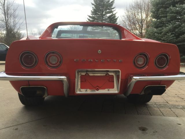 1972 Red Chevrolet Corvette Coupe