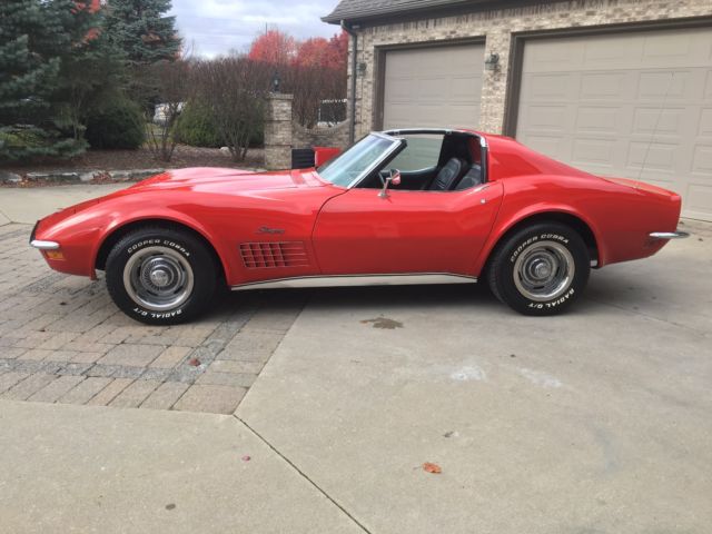 1972 Red Chevrolet Corvette Coupe