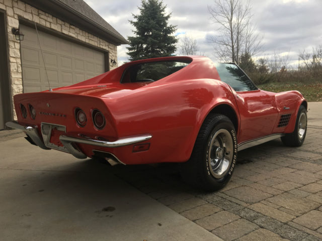 1972 Red Chevrolet Corvette Coupe