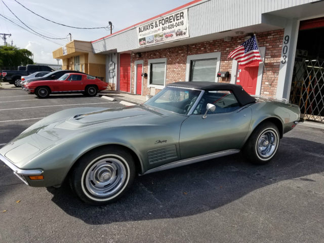 1972 Steel City Gray Chevrolet Corvette Convertible