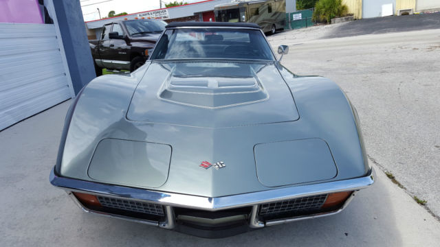 1972 Steel City Gray Chevrolet Corvette Convertible