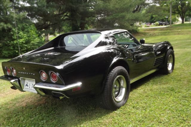 1972 Black Chevrolet Corvette Coupe