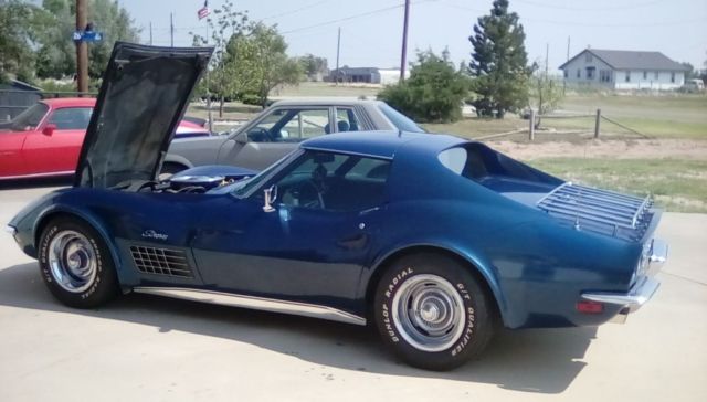 1972 Blue Chevrolet Corvette