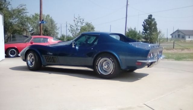 1972 Blue Chevrolet Corvette