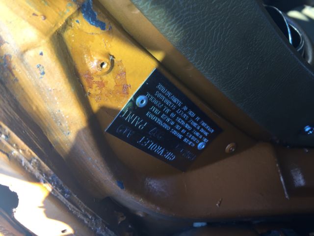 1972 937 PAINT Chevrolet Corvette Coupe