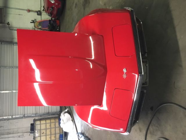 1972 Red Chevrolet Corvette Convertible