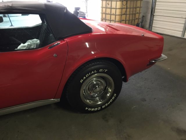 1972 Red Chevrolet Corvette Convertible