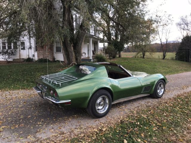 1972 Green Chevrolet Corvette Coupe