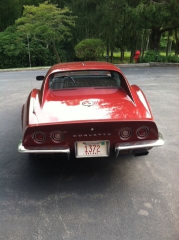 1972 burgandy Chevrolet Corvette T-Top