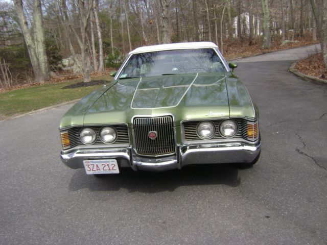 1972 Green Mercury Cougar Convertible
