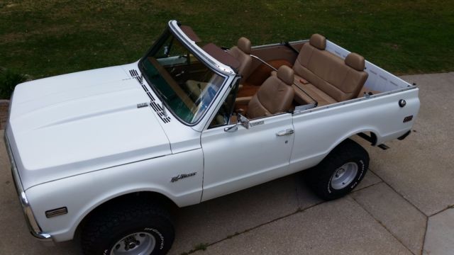 1972 White Chevrolet Blazer RETRACTABLE SOFT TOP