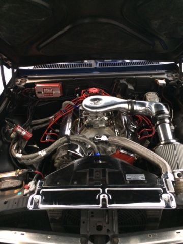 1972 BLUE / BLACK MARBLE Chevrolet Nova Coupe