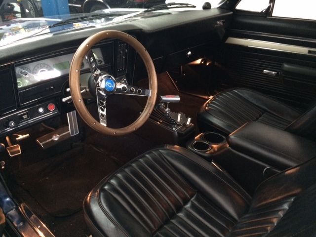 1972 BLUE / BLACK MARBLE Chevrolet Nova Coupe