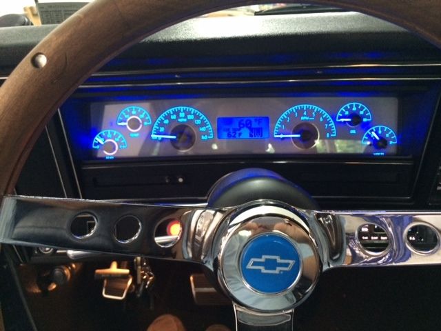 1972 BLUE / BLACK MARBLE Chevrolet Nova Coupe