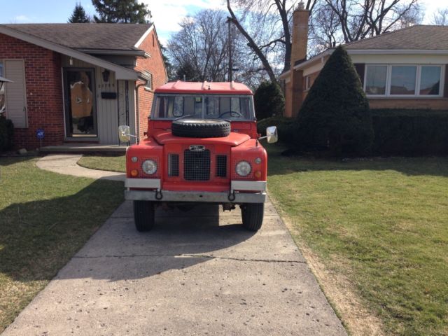 1972 Red Land Rover Defender