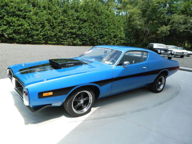1972 Blue Dodge Charger 2dr