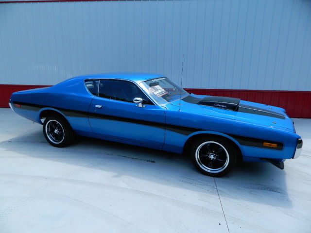 1972 Blue Dodge Charger 2dr