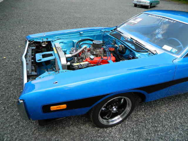 1972 Blue Dodge Charger 2dr
