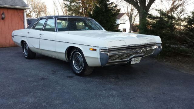 1972 White Dodge Monaco Sedan