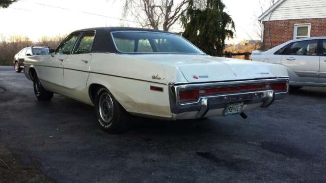 1972 White Dodge Monaco Sedan