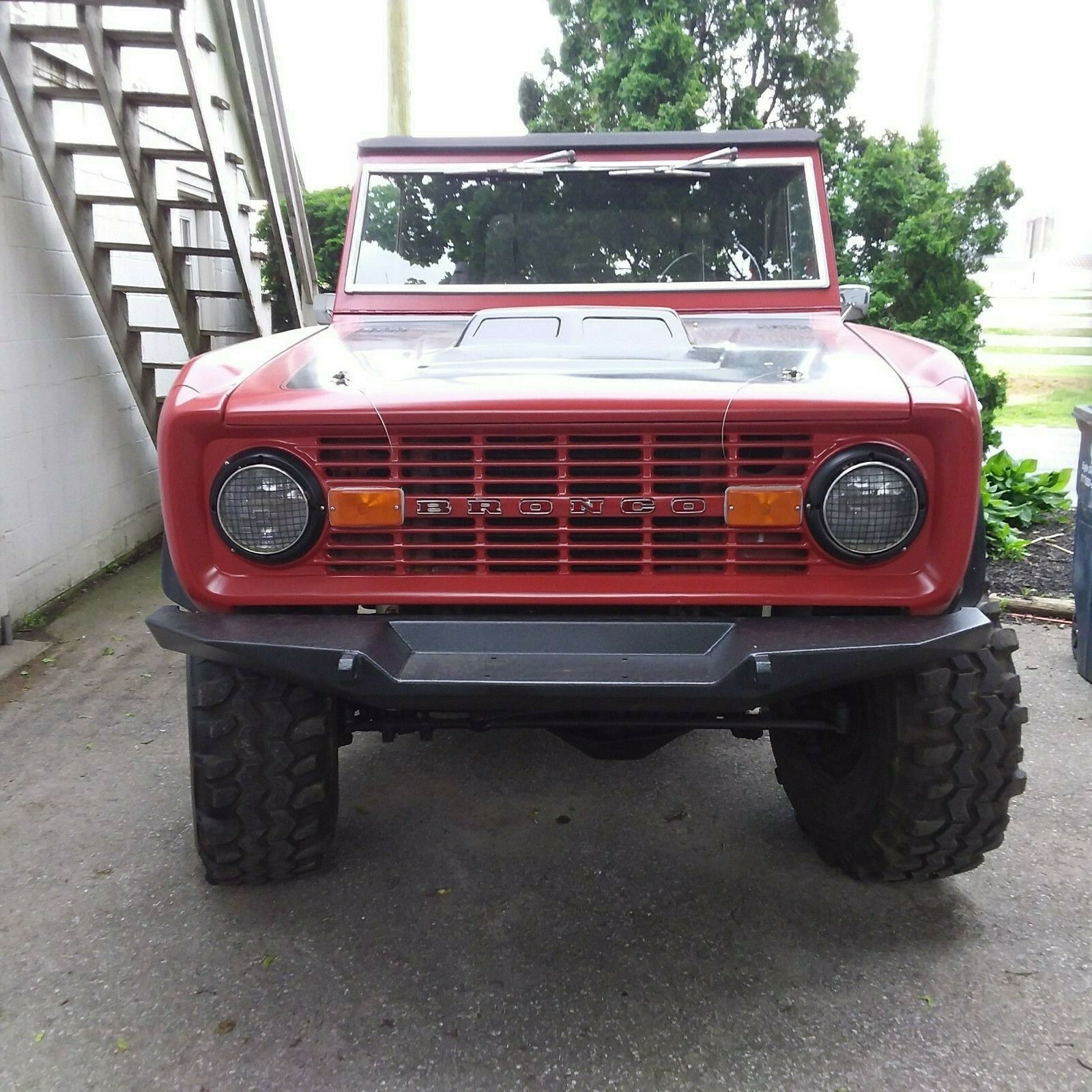 1972 Red Ford Bronco Half Cab / Convertible
