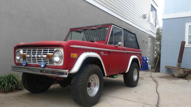 1972 Red Ford Bronco