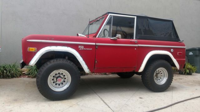 1972 Red Ford Bronco