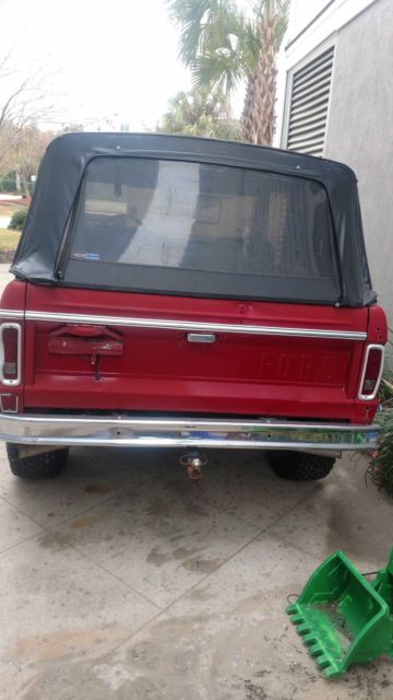 1972 Red Ford Bronco