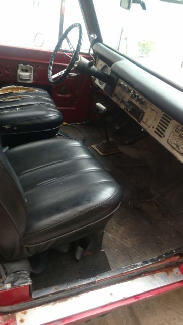 1972 Red Ford Bronco