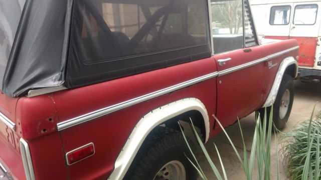 1972 Red Ford Bronco