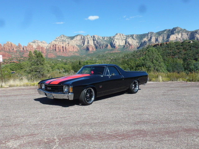 1972 Black / Red Chevrolet El Camino Pickup