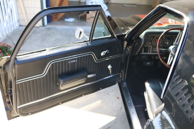 1972 Black / Red Chevrolet El Camino Pickup