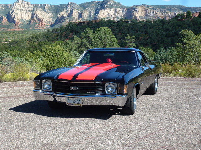 1972 Black / Red Chevrolet El Camino Pickup