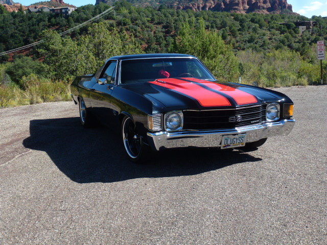 1972 Black / Red Chevrolet El Camino Pickup