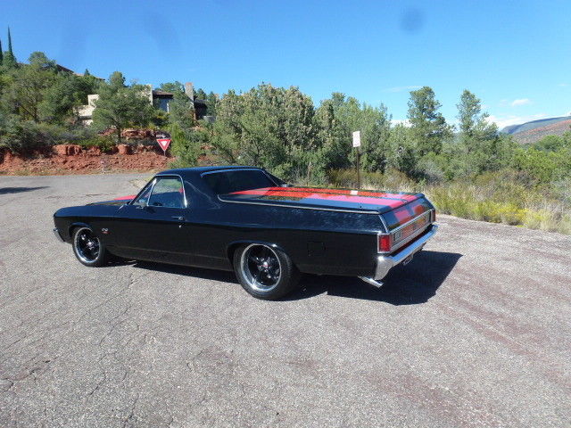 1972 Black / Red Chevrolet El Camino Pickup