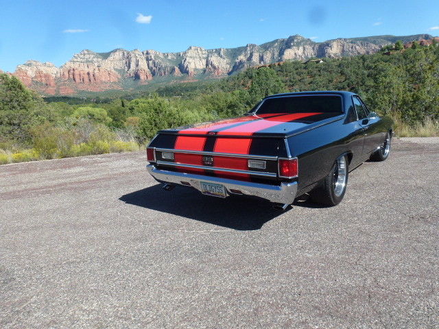 1972 Black / Red Chevrolet El Camino Pickup