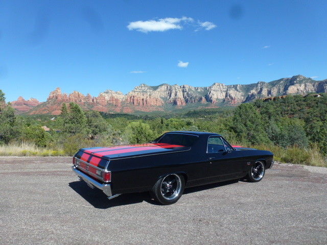 1972 Black / Red Chevrolet El Camino Pickup