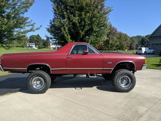1972 Red Chevrolet El Camino