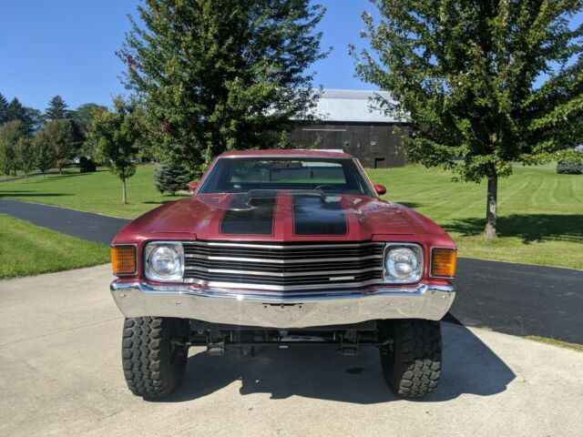 1972 Red Chevrolet El Camino