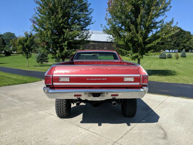 1972 Red Chevrolet El Camino