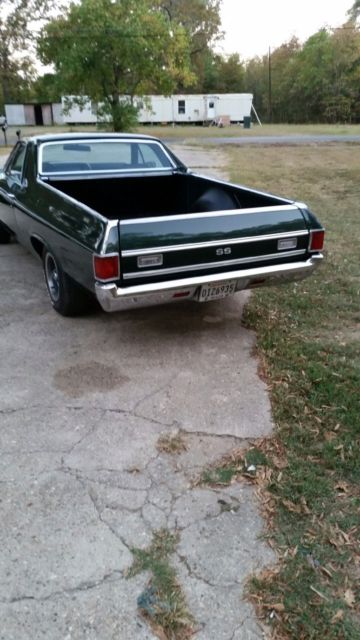 1972 Green Chevrolet El Camino