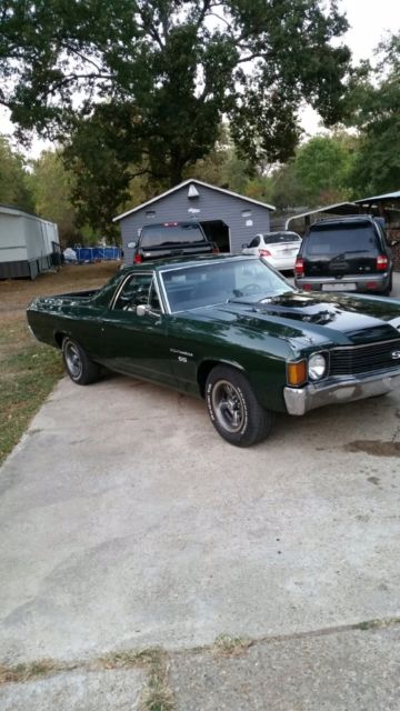 1972 Green Chevrolet El Camino