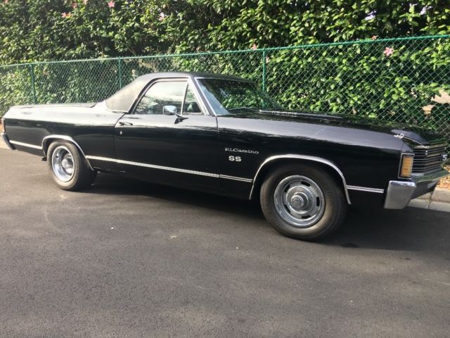 1972 Black Chevrolet El Camino 2 DR Pickup