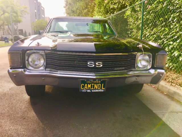 1972 Black Chevrolet El Camino 2 DR Pickup