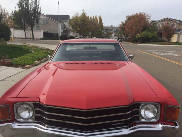 1972 Orange Chevrolet El Camino Cab Pickup 2 Doors